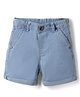 Babyhug Cotton Mix Denim Washed Short With Stretch in Light Blue