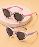 Stol'n Set Of 2 Floral Designed UV Protected Cat Eye Sunglasses - Multi Colour