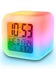 PIPALIYA Color Changing LED Digital Alarm Clock with Temperature & Calendar Display for Kids Room