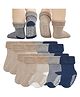 Big Softies Knit Pack Of 8 Striped Socks - Blue