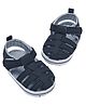 SNUGTIME Striped Designed Velcro Closure Sandals - Navy Blue