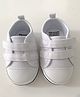 SNUGTIME Solid Velcro Closure Shoes - White