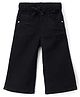 Babyhug Cotton Poly Denim Full Length Washed Jeans With Stretch - Black