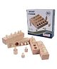 Happy Hues Montessori Wooden Knobbed Cylinder Blocks Socket Toy for Kids