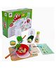 Happy Hues Interactive Wooden Salad Maker Pretend Play Kitchen Toy Set for Kids - 31 Pieces