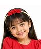 Pihoo Floral Applique Detailed Hair Band - Red