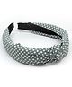 Pihoo Polka Dots Designed Hair Band - Grey