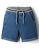 Babyhug Denim Mid Thigh Shorts with Stretch in Blue for 6-9 Months