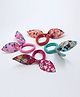 Aabacus Set Of 4 Floral Printed Rubber Bands - Multi Colour