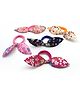 Aabacus Set Of 5 Floral Printed Rubber Bands - Multi Colour