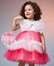 Mark & Mia Woven Sleeveless Party Dress With Bow Applique - Red