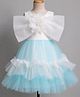 Mark & Mia Woven Sleeveless Party Dress With Bow Applique - Sky Blue