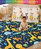 Intelliskills Jungle Safari Play Mat | Reversible Baby & Toddler Play Mat | Jungle Animals, Alphabets & Numbers Learning Mat | Encourages Tummy Time, Crawling & Visual Exploration - Navy