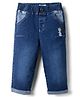 Mark & Mia Denim Woven Full Length Jeans with Dog Embroidery - Blue