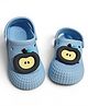 KIDLINGSS Apple Applique Detailed Perforated Slingback Clogs - Light Blue