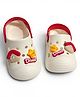 KIDLINGSS Star Applique Detailed Perforated Slingback Clogs - White