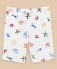 The Lion and the Fish Woven Sea Life Printed Shorts - Aqua White