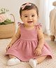BOOP Crinkled Crepe Woven Sleeveless Solid Dress - Dusty Rose