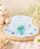 PASSION PETALS Cotton Knit Bunny Printed  Detailed Hat -  Light Green  - Circumference - 30cm