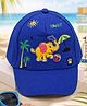 PASSION PETALS Cotton Knit Elephant Applique Detailed Cap -  Blue - Circumference - 46cm