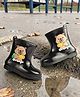 TRUFFLE COLLECTION Bear Designed Gumboots - Black