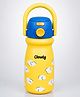 Little Surprise Box Clouds Design Print Stainless Steel Dual Lid Water Bottle for Kids 500ML-Yellow