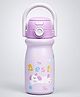 Little Surprise Box Puppy Design Print Stainless Steel Dual Lid Water Bottle for Kids 500ML-Pink