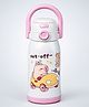 Little Surprise Box Set Off Capybara Series Print Stainless Steel Water Bottle for Kids 600ML-Pink