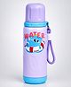 Little Surprise Box Purple Blue Water Swim Design Stainless Steel Thermos Water Bottle for Kids, Leakproof Insulated Flask, 600ml-Purple