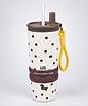 Little Surprise Box Dachshund & Dots Good Time Series Stainless Steel Tumbler Water Bottle for Kids & Adults, Leakproof Insulated, 710ml-Brown