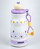 Little Surprise Box Purple Stars Sleek Stainless Steel Water Bottle with Infuser Attachment for Kids, Leakproof Travel Bottle, 400ml-Purple