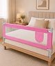 Kritiu Comfy Bed Rail Guard for Baby/Kids Safety - Portable & Foldable Bed Rail (Pink)