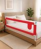 Kritiu Comfy Bed Rail Guard for Baby/Kids Safety - Portable & Foldable Bed Rail (Red)