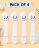 Kritiu Multipurpose Safety Child Proof Cabinet & Drawer Locks Set of 4 - White
