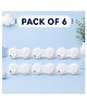 Kritiu Baby Safety Locks Uses Dual Adhesive Tape Child Proof Cabinets Drawers Appliances Fridge Pack of 6 - White