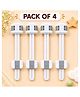 Kritiu Multipurpose Adjustable Safety Child Proof Cabinet & Drawer Locks Set of 4 - White