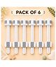 Kritiu Multipurpose Adjustable Safety Child Proof Cabinet & Drawer Locks Set of 6 - White