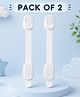 Kritiu Multipurpose Adjustable Safety Child Proof Cabinet & Drawer Locks Set of 2 - White