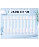 Kritiu Multipurpose Adjustable Safety Child Proof Cabinet & Drawer Locks Set of 10 - White