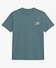 CODEZ Cotton Knit Half Sleeves Basketball Back Printed Tee - Grey