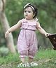 Titrit Muslin Woven Sleeveless Frill Detailed & Floral Printed Romper - Pink