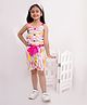 Titrit Viscose Woven Sleeveless Abstract Printed Jumpsuit - Multi Colour