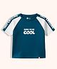 Orange Sugar 100% Cotton Knit Half Sleeves Typography Printed Tee - Green