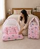 Babytoons 2-in-1 Baby Sleeping Bag & Mattress With Mosquito Net for Newborn 0-6 Months - Pink