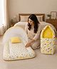 Babytoons Baby Bedding Set for New Born Baby Sleeping Bag & Mosquito Net Bed 0-6 Months  Yellow