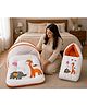 Babytoons Baby Bedding Set New Born Baby Bed With Mosquito Net & Carry Bag 0-6 Months - Orange