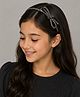 Arendelle Stones Embellsihed Bow Designed Hair Band - Black