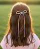 Arendelle Stones Embellsihed Bow Applique Detailed Alligator Hair Clip - Multi Colour