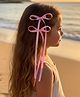 Arendelle Bow Applique Detailed Alligator Hair Clips - Pink