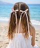 Arendelle Bow Applique Detailed Alligator Hair Clips - Rose Gold